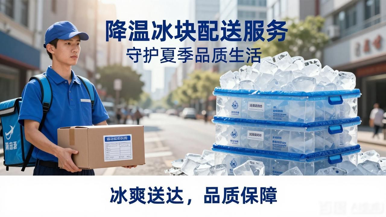 降温冰块配送服务 守护朝阳夏季品质生活